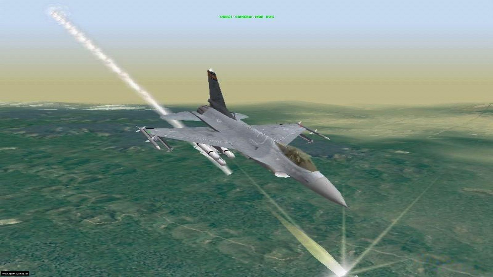 Falcon 4.0 PC Game Highly Compressed Full Version Free Download For Windows A high-flying military jet, possibly a fighter or reconnaissance aircraft, soaring through the sky with advanced weaponry and radar systems. The plane is captured in mid-flight over a vast landscape, showcasing its sleek design and powerful engines. The scene is set against a backdrop of clear skies and distant terrain, highlighting the aircraft's speed and agility.